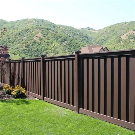 Trex Fence In Woodland Brown Color