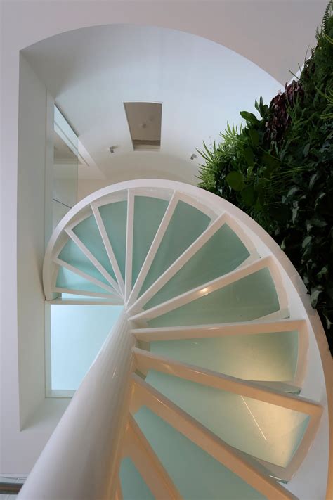 Indoor Spiral Staircase Luxury Indoor Stairs Design Sandblasted