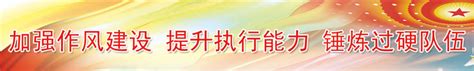 加强作风建设 提升执行能力 锤炼过硬队伍（一） 海报新闻