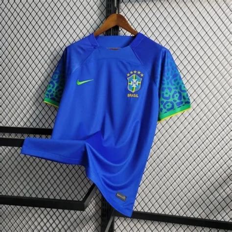 Jual JERSEY BAJU BOLA BRAZIL AWAY WORLD CUP QATAR 2022 2023 GRADE