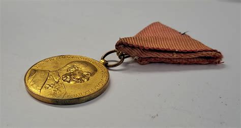 Sterreich Kaiser Franz Joseph Medaille Signum Memoriae Am Dreiecksband