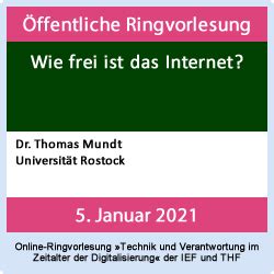 Öffentliche Ringvorlesung 05 01 2021 University of Rostock