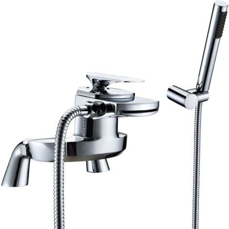 JTP Gant Pillar Mounted Bath Shower Mixer Tap With Kit Chrome