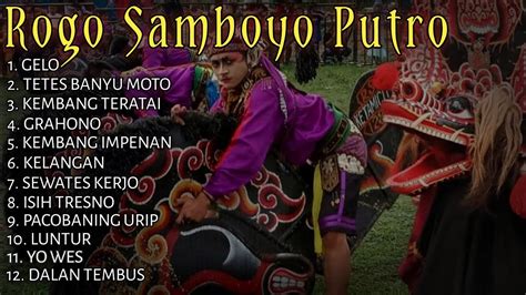 Lagu Jaranan Rogo Samboyo Putro Full Album YouTube