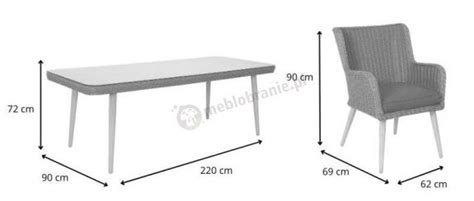 Komplet St Cm I Krzes A Na Taras Technorattan Tonitto Dining