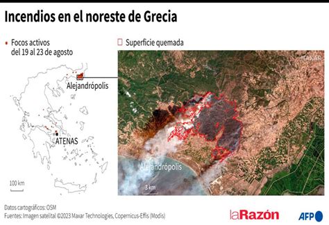 Continúa la batalla contra los incendios en Grecia La Razón