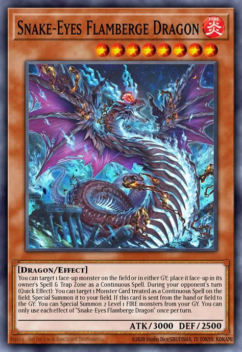 Snake Eyes Flamberge Dragon Yu Gi Oh Card Database YGOPRODeck