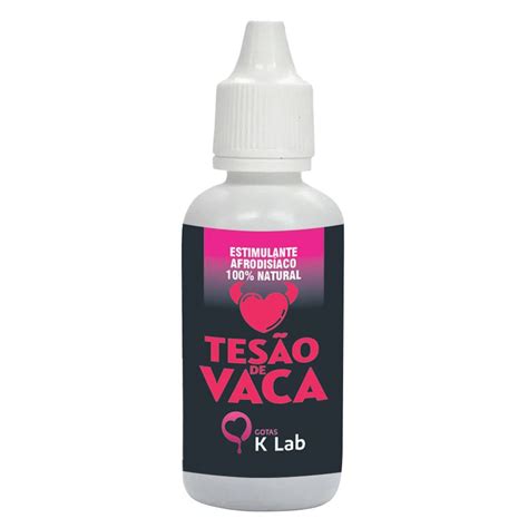 O Que É Tesão De Vaca - Tesão de Vaca Estimulante Afrodisíaco Natural 20ml K-Lab em 10X Sem Juros