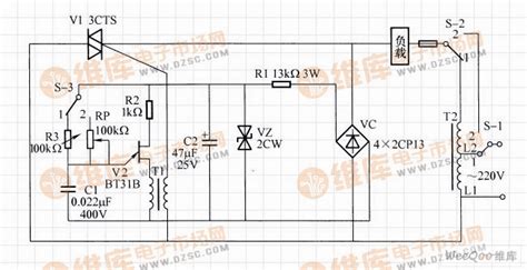交流调压稳压器电路图二 稳压电源 维库电子市场网
