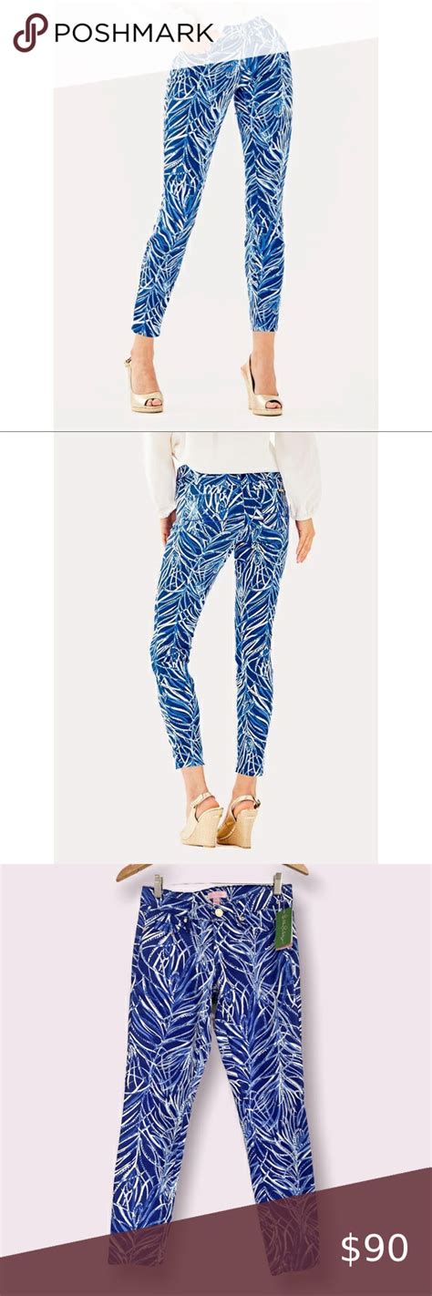 Nwt Lilly Pulitzer South Ocean Skinny Crop Pants Cropped Skinny Jeans