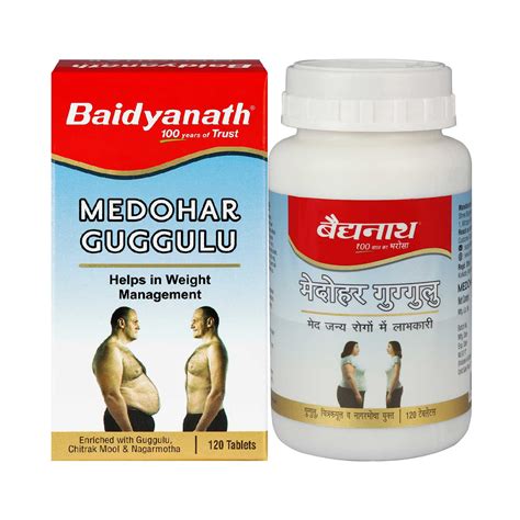 Baidyanath Medohar Guggulu 120 Tab | Enriched with Guggulu, Chitrakmoo ...