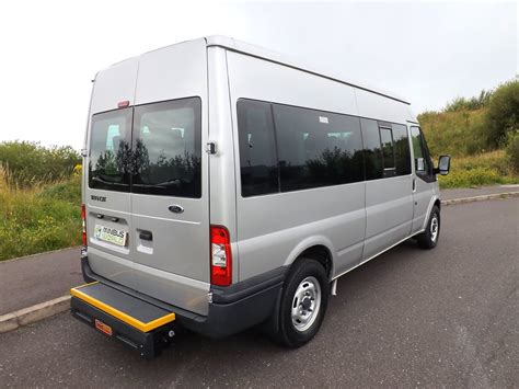 Ford Transit 14 Seat Drive On Car Licence Wheelchair Accessible Minibus With Ratcliff Palfinger