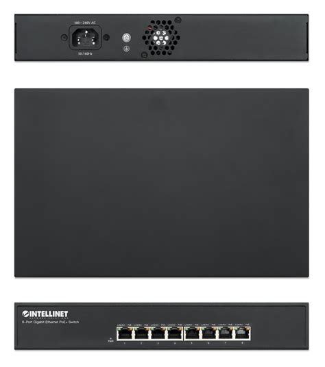 Intellinet 8 Port Gigabit Ethernet Poe Switch 560641 Firefold