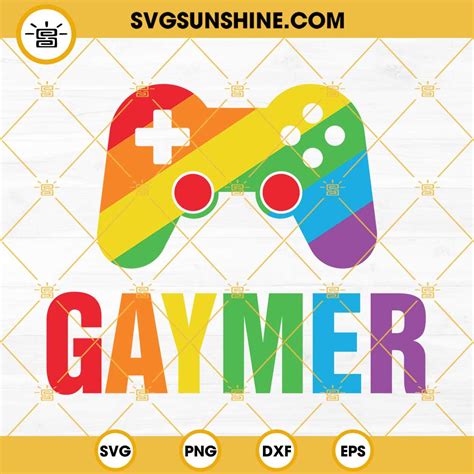 Gaymer Pride Svg Lgbt Svg Gay Pride Svg Rainbow Svg Pacman Svg Di