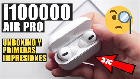 i100000 TWS Air Pro 3Unboxing y primeras impresiones en español YouTube