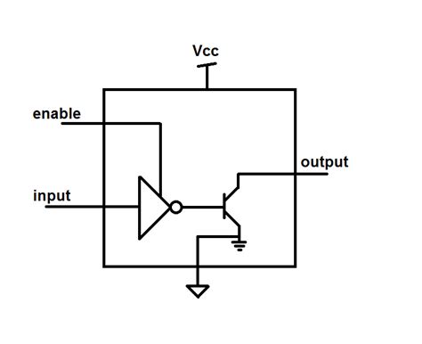 components - Open Collector Tristate Buffer - Electrical Engineering ...