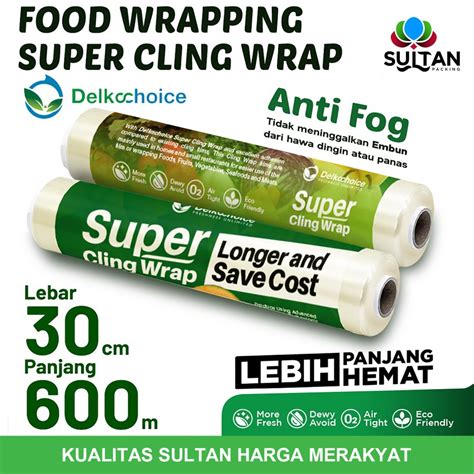 Jual Wrapping Makanan Plastik Super Cling Wrap Cm X M Shopee