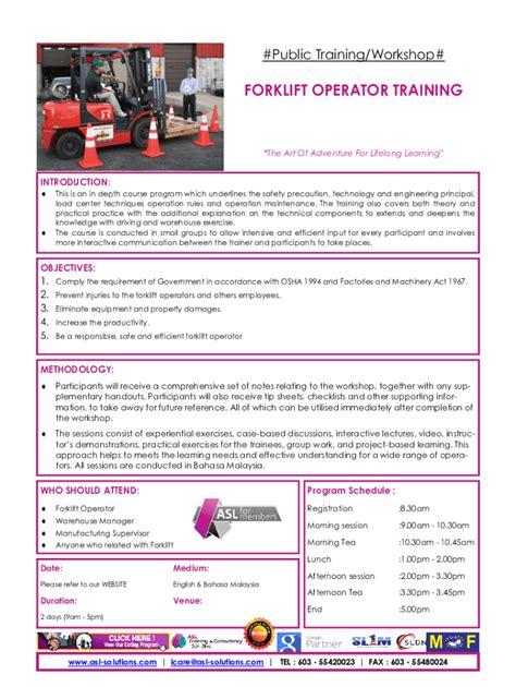 Fillable Online Forklift Operator Training OnlineGet Certified Online