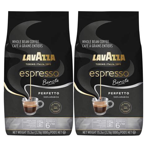 2 Pack Lavazza Espresso Barista Perfetto Whole Bean Coffee 35 2 Oz