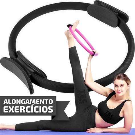 Anel Pilates Arco Magico Flexivel Exercícios Fit Tonificador Submarino