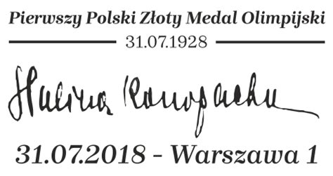 Pierwszy Polski Złoty Medal Olimpijski 31 07 2018 Halina Konopacka