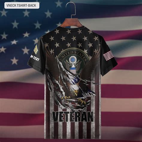 Customized Us Military Veteran N0079 V Neck Medalmerch