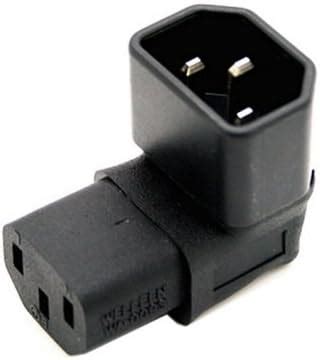 Adapter IEC Stecker Nach Oben Gerichtet Rechter Winkel 90 Grad Auf