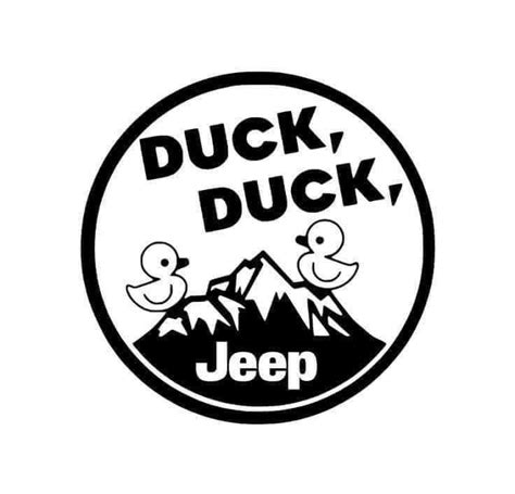 Duck duck jeep | Jeep decals, Jeep, Jeep stickers