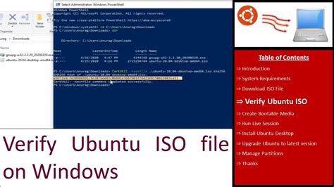 Verify Ubuntu Iso File On Windows Ubuntu Installation Tutorial 02