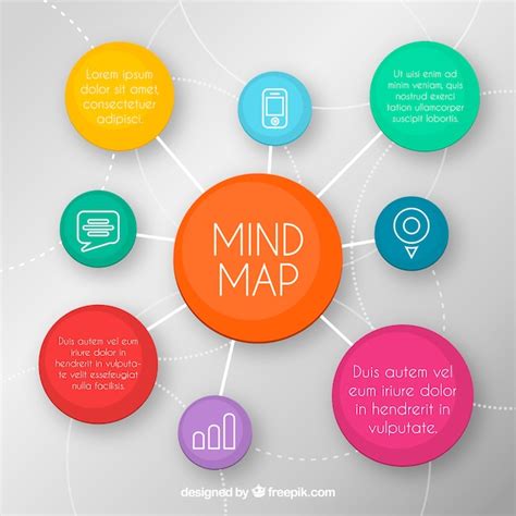 Plantilla Moderna De Mapa Conceptual Vector Gratis Mind Map Images