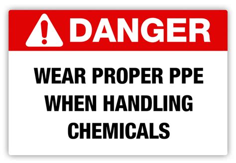 Danger Proper Ppe Label Phs Safety