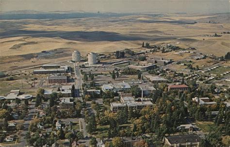 Aerial View of Eastern Washington State College Cheney, WA Postcard