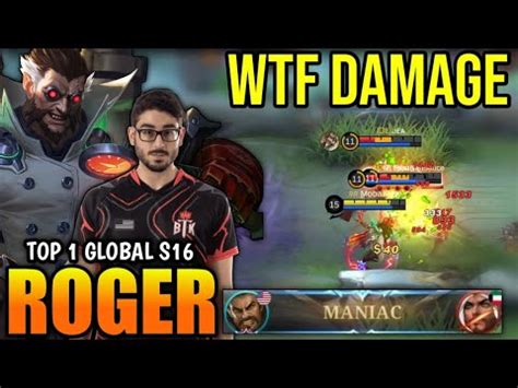 Roger Best Build Build Top Global Roger Gameplay Mobile