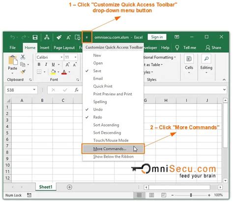 How To Reset Excel Quick Access Toolbar Qat Customizations