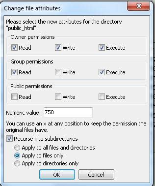 Tips Merubah Permission File Dan Folder Seraca Rekrusif Melalui