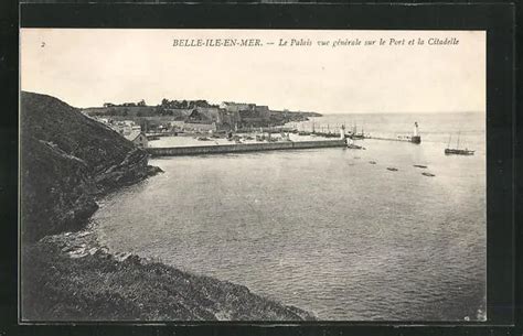 CPA LE PALAIS Belle Ile en Mer Vue générale sur le Port et la