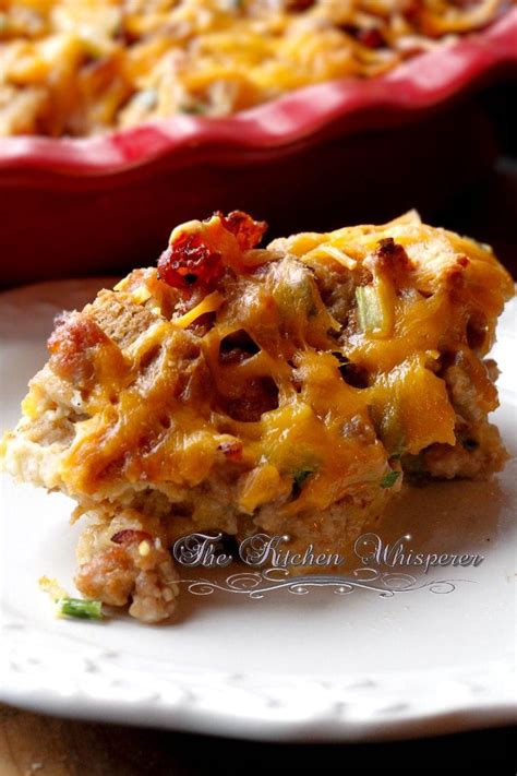 Breakfast Egg Sausage Bacon Cheddar Casserole