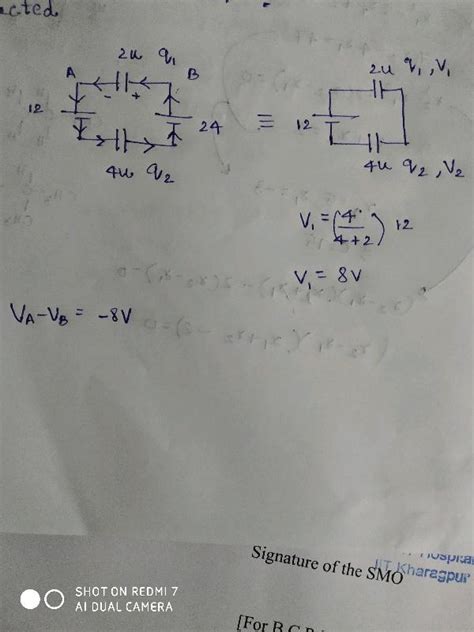 Two Capacitors C And C Are Connected In A Circuit As Shown In Figure