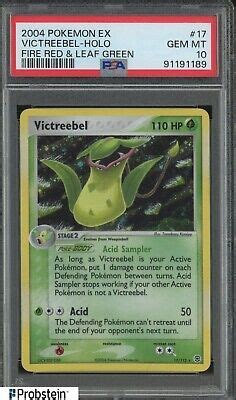 Pokemon Ex Fire Red Leaf Green Victreebel Holo Psa Gem