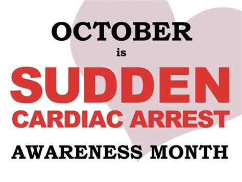 October Is Sudden Cardiac Arrest Awareness Month