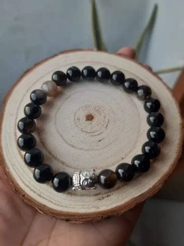 Black Round Sulemani Hakik Bracelet For Reiki Size Adjustable At Rs