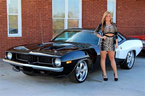 1973 Plymouth Cuda 340 Automatic Muscle Car Car Girls Classic Cars Muscle Mopar Girl