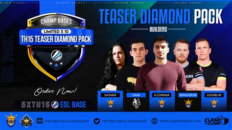 Th Esl Diamond Pro Base Pack Buy Clash Of Clans Base Layouts Clash