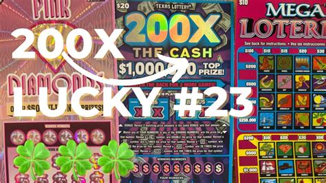 200x The Cash Lucky 23 Winner 🍀🍀🍀🤑🤑🤑 Mix Texas Lottery Tickets 🎟️