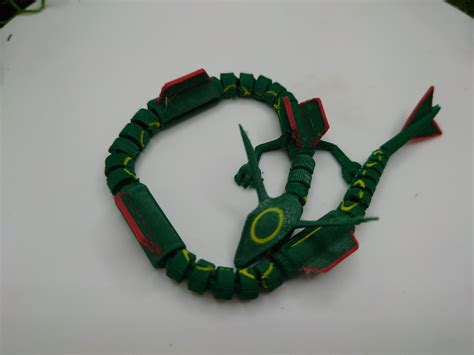 Articulated Rayquaza Fully Colored Fidget Toy Flexible Custom Sizes