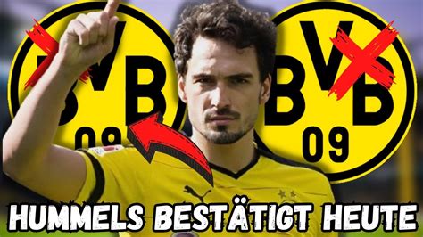 Bvb Eilmeldung Das Ist Offiziell Das Hat Hummels Nun Best Tigt Bvb