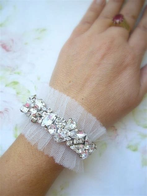 Bridal Cuff Bracelet Bridal Jewelry Sparkle Rhinestone