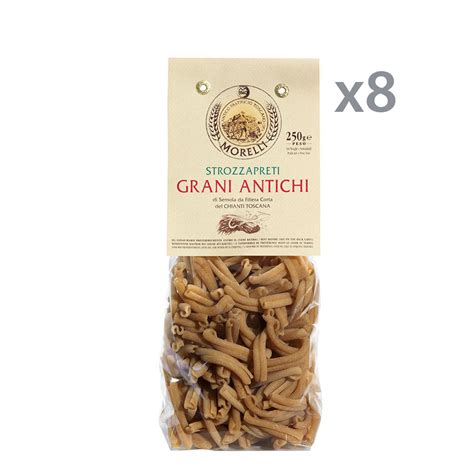 8 Confezioni Strozzapreti Grani Antichi 250 Gr Pasta Morelli