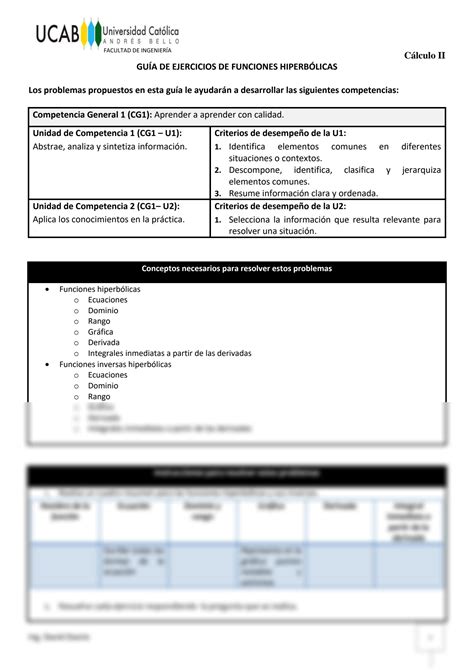 SOLUTION Gu A De Ejercicios De Funciones Hiperb Licas Studypool