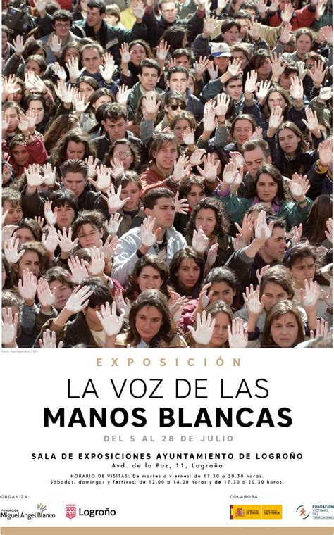 Exposición fotográfica La voz de las manos blancas en Logroño